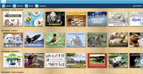 Unite for Literacy screenshot (English)